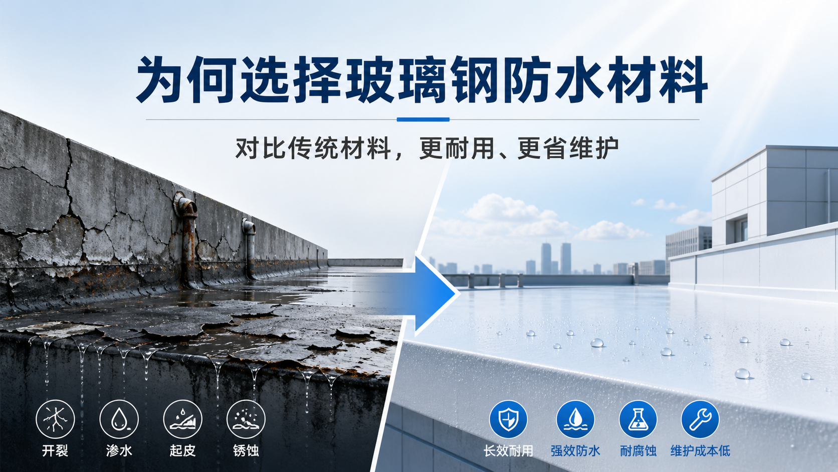 在鹤壁，为何选择玻璃钢防水材料而非传统材料